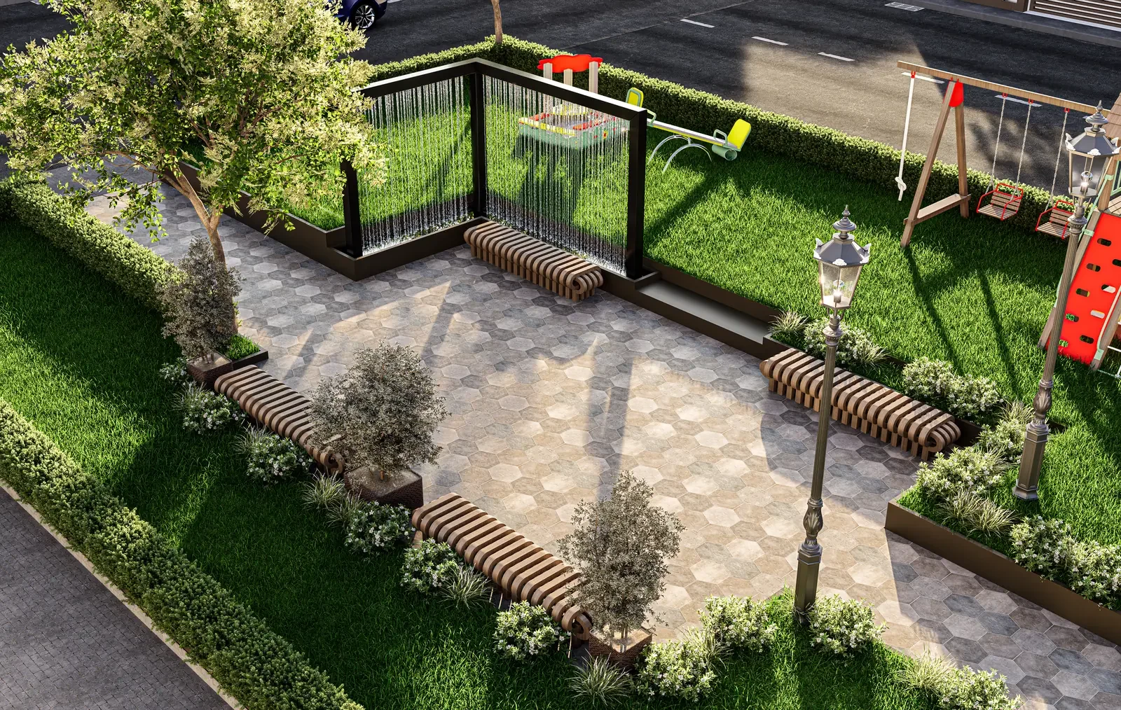 حديقة مجمع سكني، صورة 2