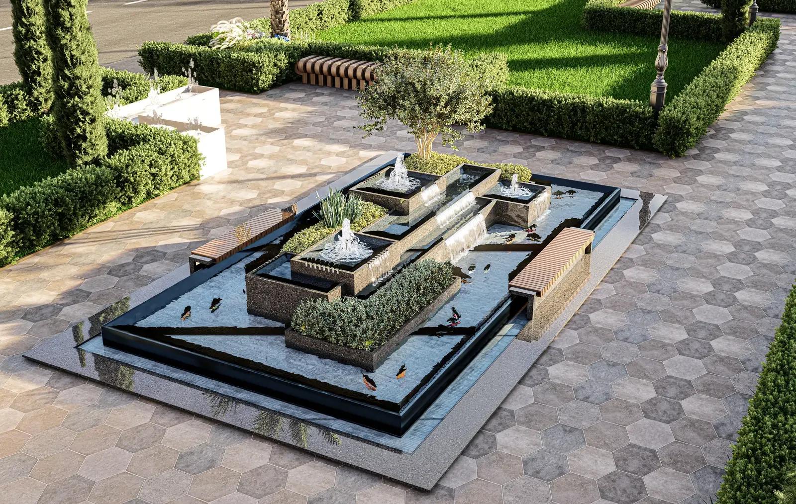 حديقة مجمع سكني، صورة 4